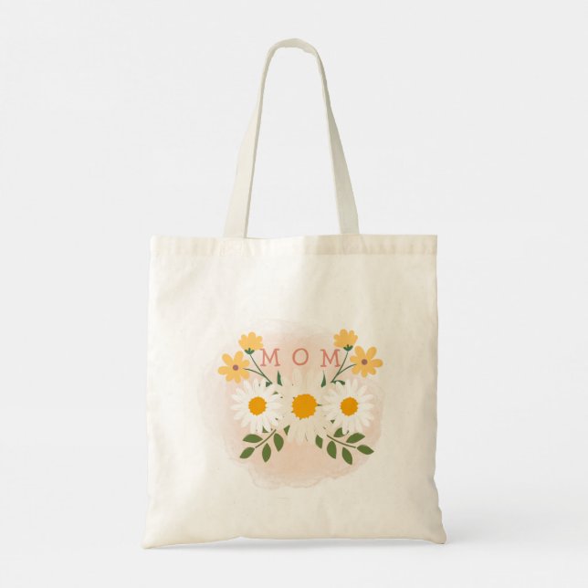 Personlig Mamma Tote Bag Mors dag Tygkasse (Baksida)