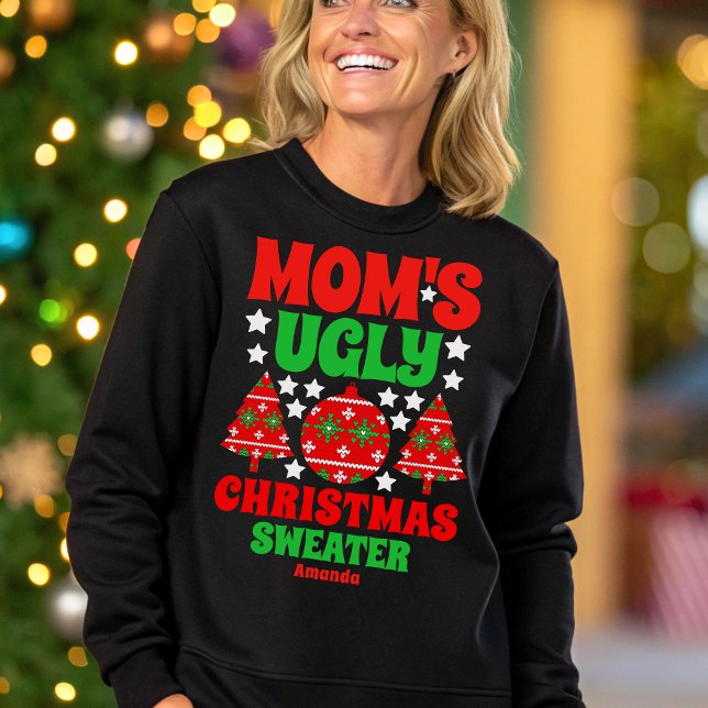 Personlig Mamma Ugly jul Sweater T Shirt (Skapare uppladdad)
