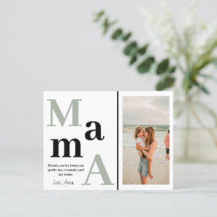 Personlig mammabild Mors dag-kort Vykort