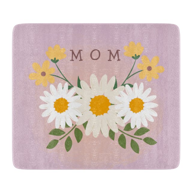 Personlig mammas glasklippbräda mors dag (Framsidan)
