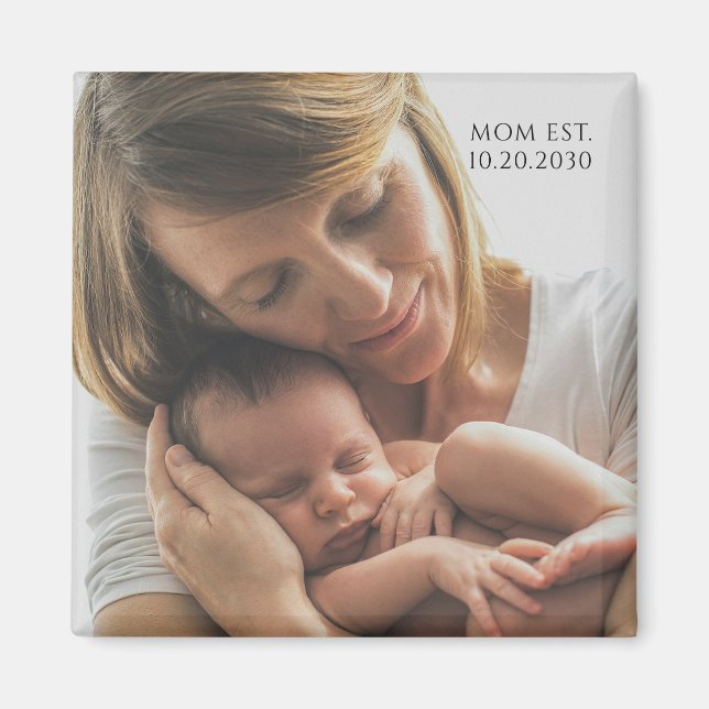 Personlig Mammasetablering Magnet (Framsidan)