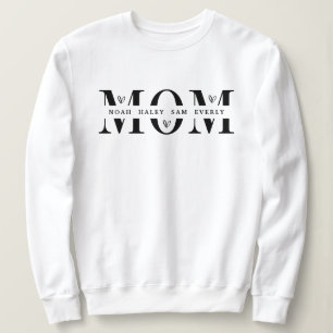 Personlig mammaträja med barns namn present t shirt