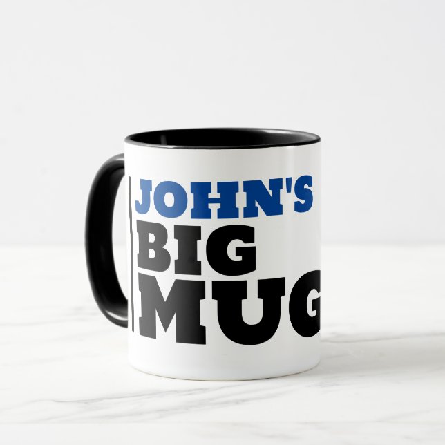 PERSONLIG MAN BIG MUGG COFFEE MUGG (Framsida vänster)
