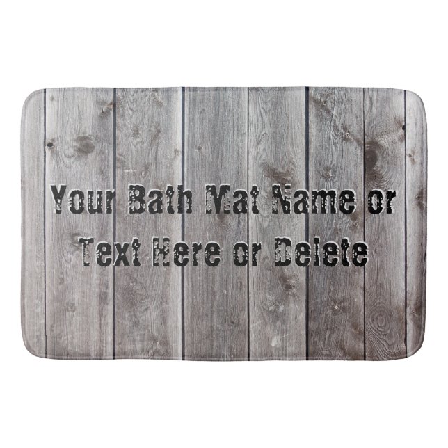 Personlig Man Cave Bathroom Rustic Bath Mat Badrumsmatta (Framsidan)