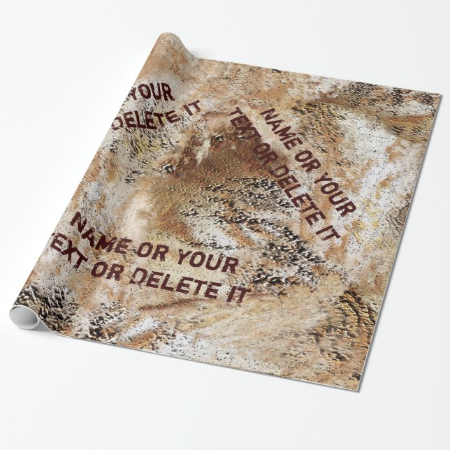 Personlig Man Cave Party Wrapping Papprare Presentpapper (Utrullad)