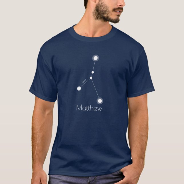 Personlig Manar Cancer Zodiac Constellation T-shirt (Framsida)