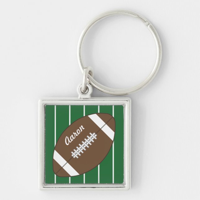 Personlig Manar Football Nyckelring Keychain Gift (Framsidan)