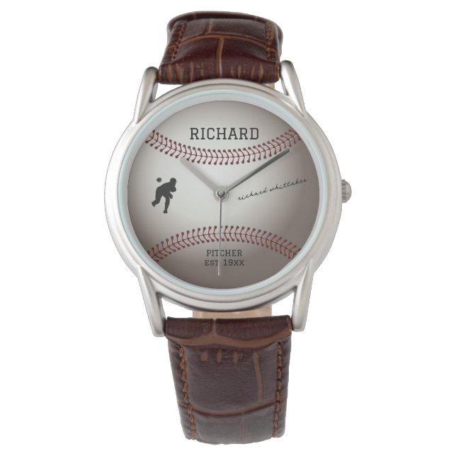 Personlig Manar Inspired Baseball Souvenir Gift Armbandsur (Framsida)