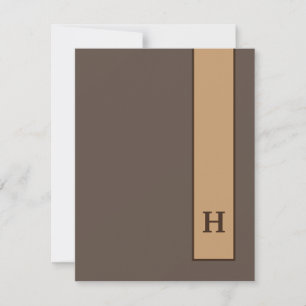 Personlig Manar Stationery Minimalist Monogrammed Tack Kort