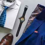 Personlig Manar Watch Design Armbandsur<br><div class="desc">Personligen tittar i färg och toner för att skapa ett tidsstycke som återspeglar din unika personlighet. Det är perfektens gåva till en älskad. Du kan anpassa designen genom att ändra namn.</div>