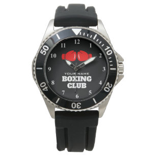 Personlig manar watch med boxning glove logotyp armbandsur