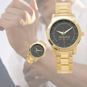 Personlig Manar Watch minneshögtid Pension Armbandsur