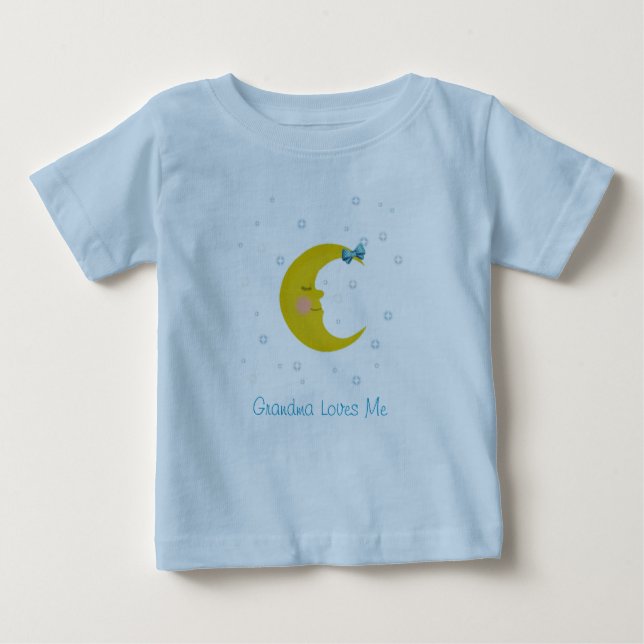 Personlig Måne Ansikte Tshirt Tee Shirt (Framsida)