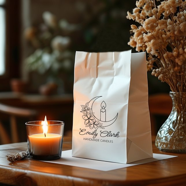 Personlig Måne Flower Handmade Candles, stora Stämpel (Skapare uppladdad)