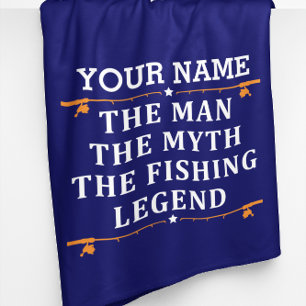 Personlig mannen myten fiskeledningen fleecefilt