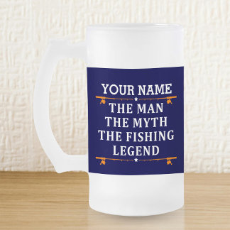 Personlig mannen myten fiskeledningen frostat ölglas