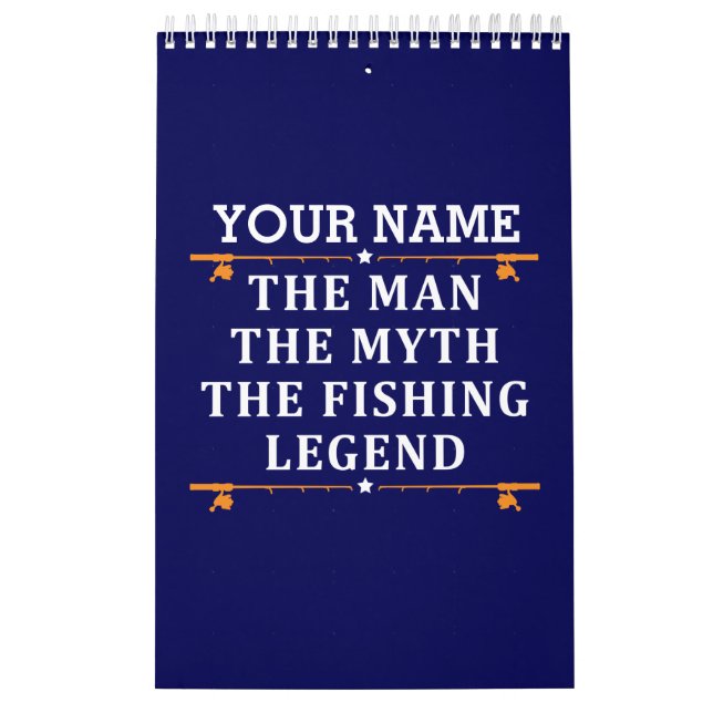 Personlig mannen myten fiskeledningen kalender (Omslag)