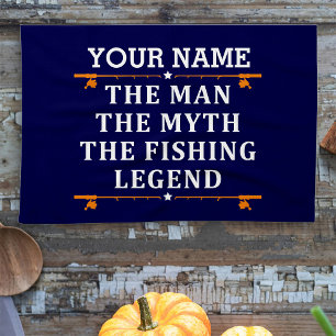 Personlig mannen myten fiskeledningen kökshandduk