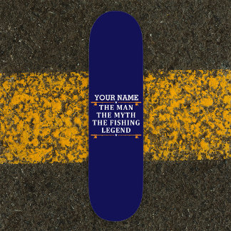 Personlig mannen myten fiskeledningen mini skateboard bräda 18,5 cm