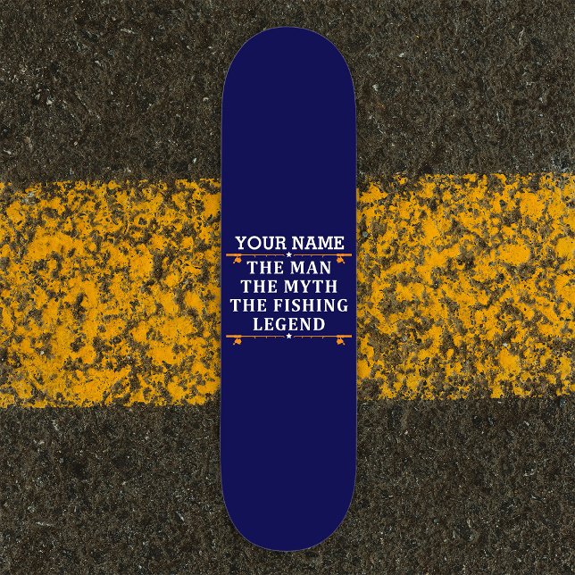 Personlig mannen myten fiskeledningen mini skateboard bräda 18,5 cm (Skapare uppladdad)