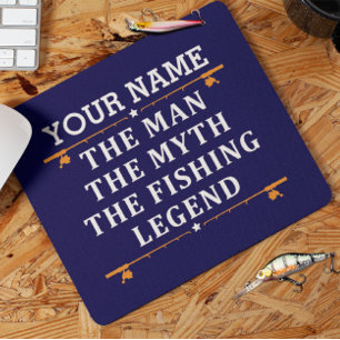 Personlig mannen myten fiskeledningen musmatta