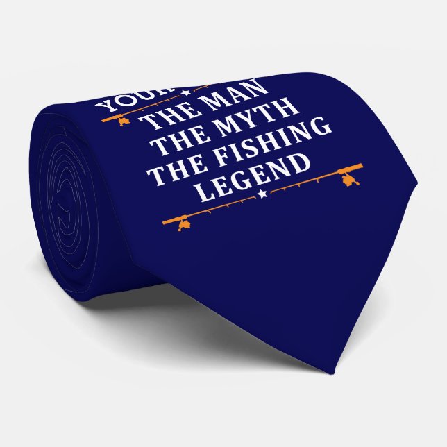 Personlig mannen myten fiskeledningen slips (Rullad)
