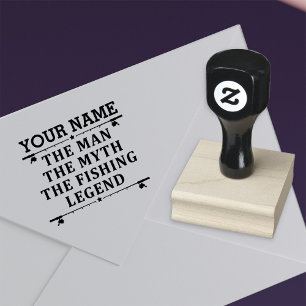 Personlig mannen myten fiskeledningen stämpel