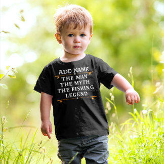 Personlig mannen myten fiskeledningen t shirt
