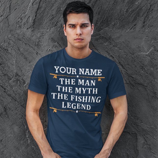 Personlig mannen myten fiskeledningen t shirt (Skapare uppladdad)