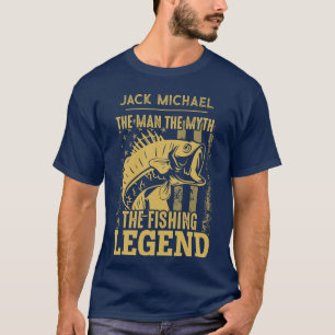 Personlig mannen myten fiskeledningen t shirt