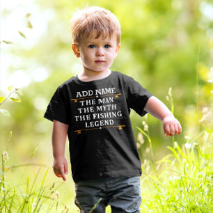 Personlig Mannen Myten Fiskelégenden T Shirt