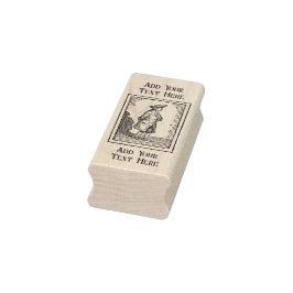 Personlig Maple Wood Frimärke Stämpel