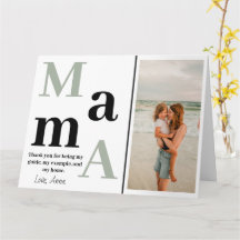 Personlig-mappat gratulationskort för Mors dag