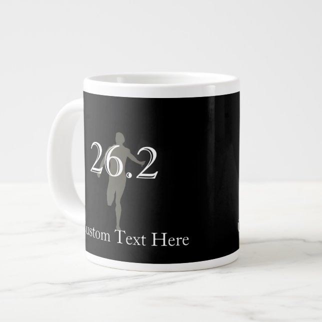 Personlig Marathon Springer 26.2 Keepsaké Jumbo Mugg (Framsida vänster)