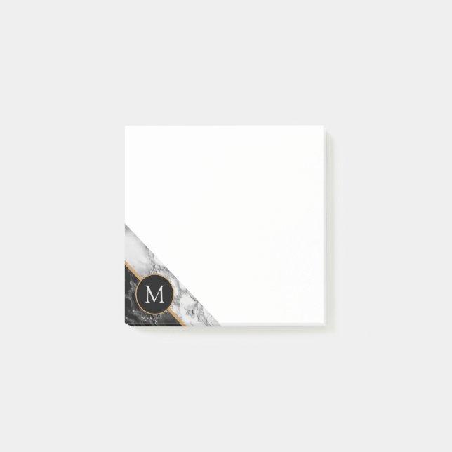 Personlig Marble Design Post it Notes Post-it Block (Framsida)