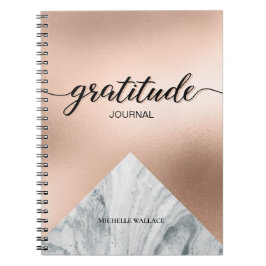 Personlig Marble Gratitude Journal Anteckningsbok