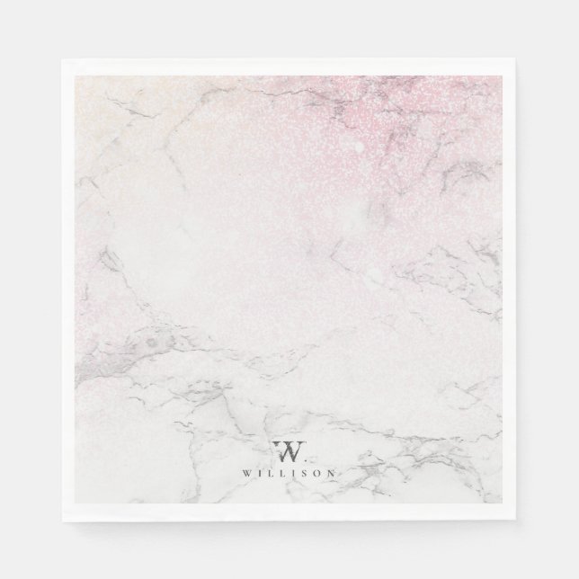 Personlig Marble med glitter-uppgifter Pappersservett (Framsidan)