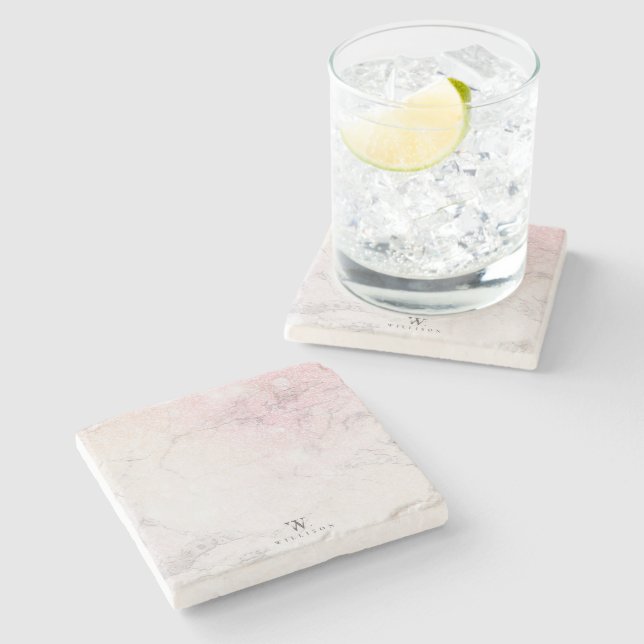 Personlig Marble ro Glitter Stenunderlägg (Sidan)