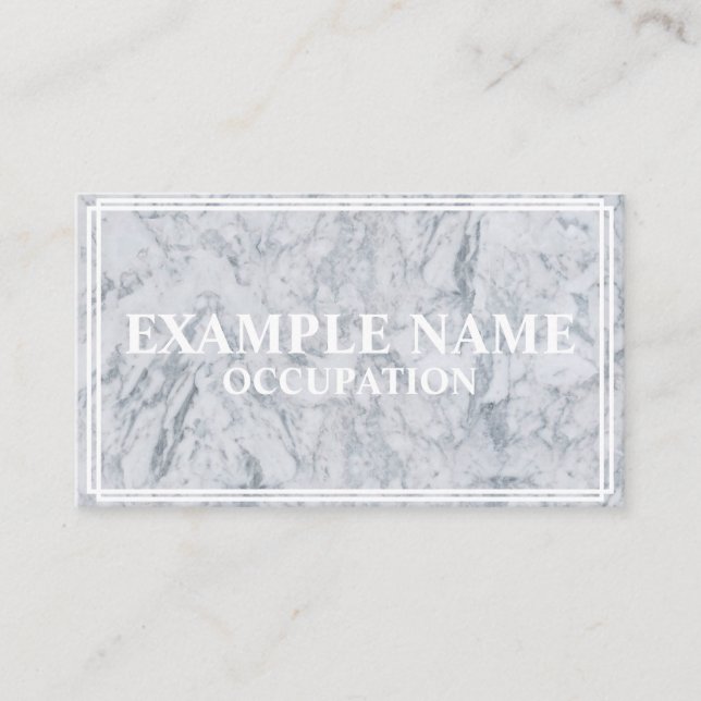 Personlig Marble-Textured (amerikansk) Visitkort (Framsida)