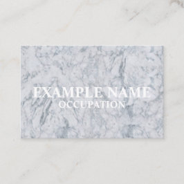 Personlig Marble-Textured (UK/Euro) Visitkort