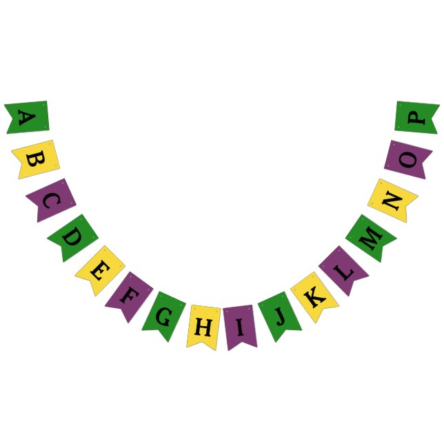 Personlig mardi gras-banner vimplar (Alla)