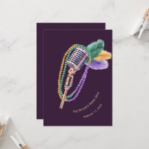 Personlig Mardi Gras Jazzfest-inbjudan
