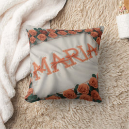 Personlig Maria med Orange Ro Kudde