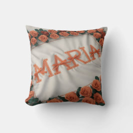 Personlig Maria med Orange Ro Kudde