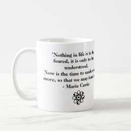 Personlig Marie Curie-citat Kaffemugg