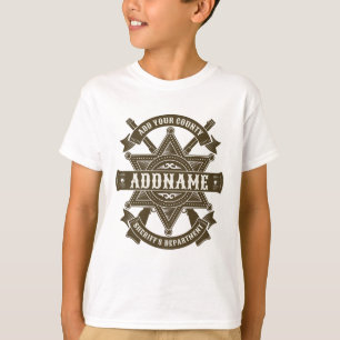 Personlig märke för sheriffens ställföreträdare i t shirt
