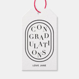 Personlig märkre för "Grattisar"-gåva Presentetikett