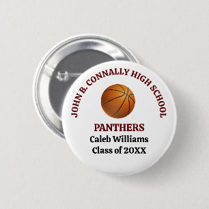 Personlig Maroon High School-basketspelare Knapp