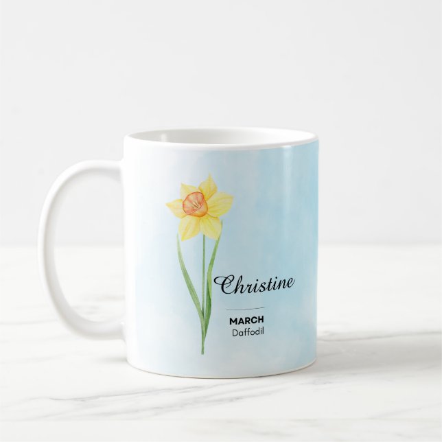 Personlig Mars Flower Mugg (Vänster)