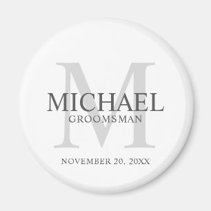 Personlig Marskalkarnas namn och monogram Magnet